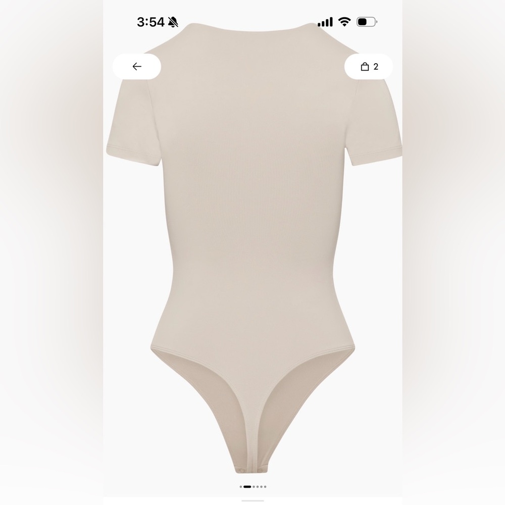 Aritzia Virtual Contour Bodysuit in Beige